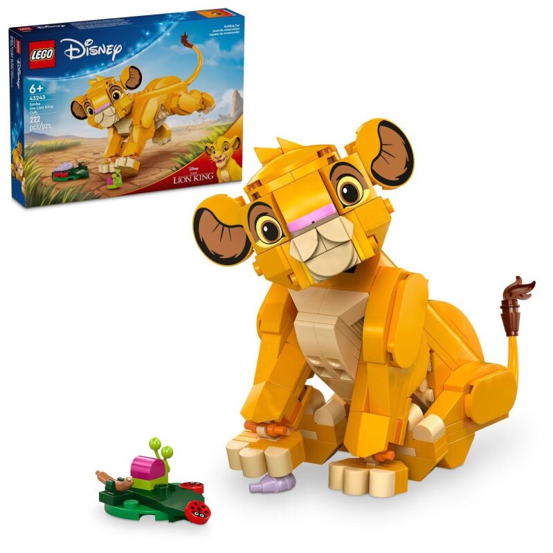 LEGO Simba the Lion King Cub Building Toy 43243 for Ages 6 and Up