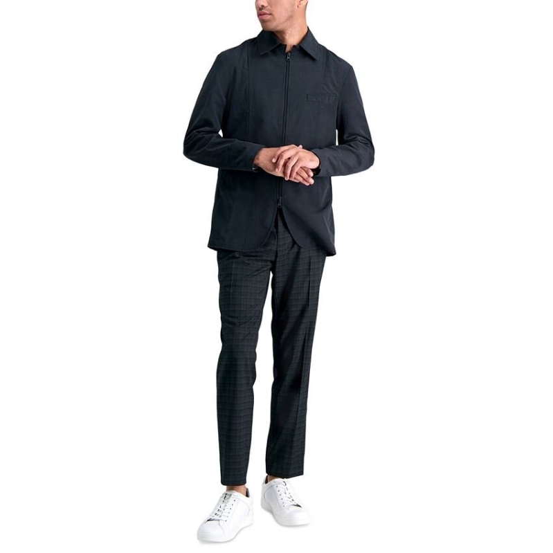 Kenneth Cole Reaction Mens Gabardine Stretch Flat-Front Dress Pants