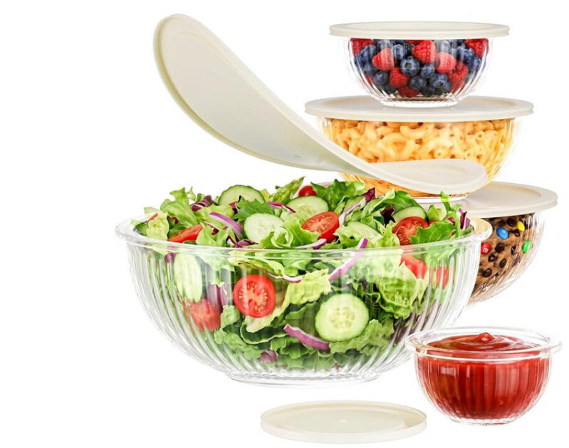 Multi-Functional Glass Mixing Bowls Set - Prime Member Exclusive Deal
