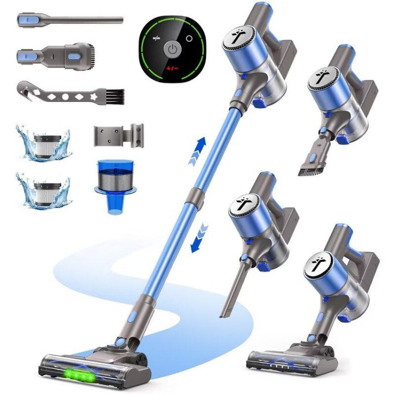 Teendow V10 PRO Cordless Vacuum Cleaner - Lightweight, High-Suction, All-Surface Cleaning