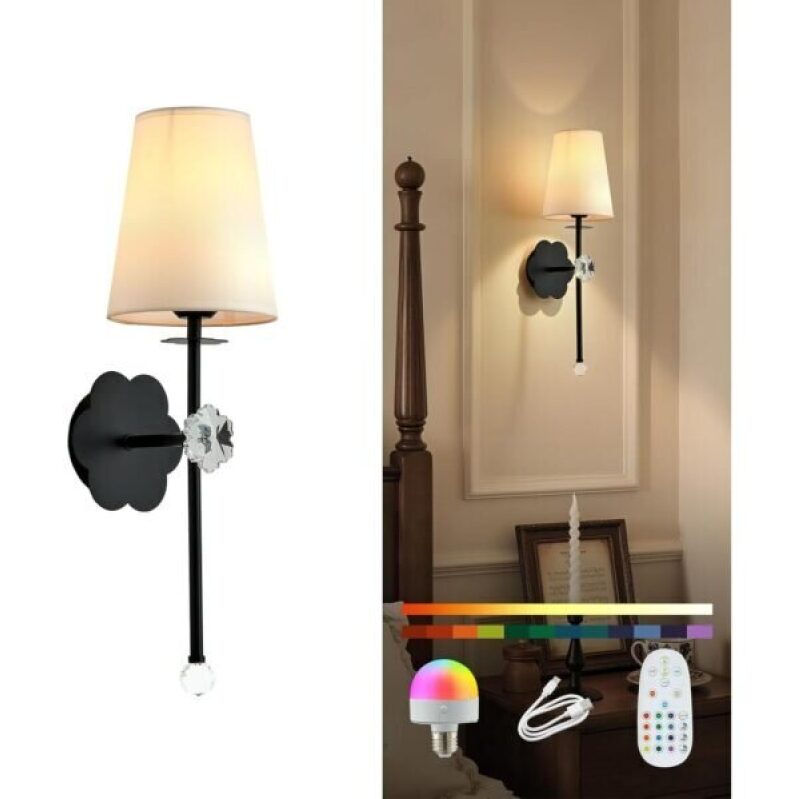 MHSNL Crystal Plum Blossom Wall Sconces - 50% Off