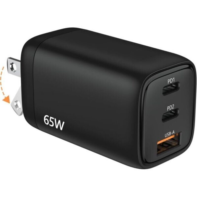 TECKNET USB C Fast Charger Block 65W PD 3.0 GaN Wall Charger