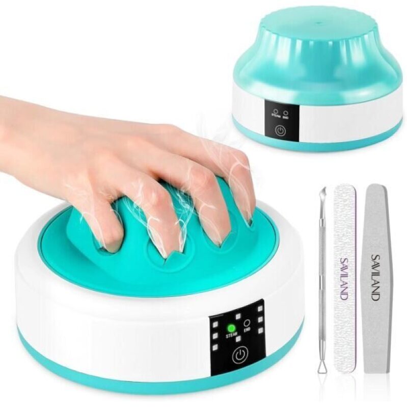 Saviland Nail Polish Remover Machine: Nail Soaking Bowl & Gel Remover with Steam Salon Tech