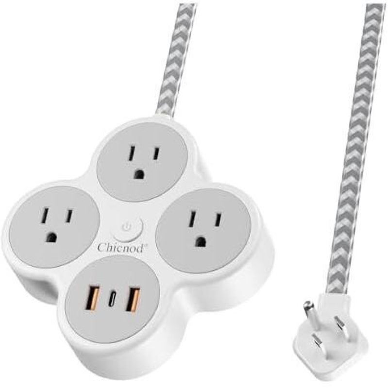 Chienod Six-in-One Wall-Mounted Outlet with USB Ports - 50% OFF