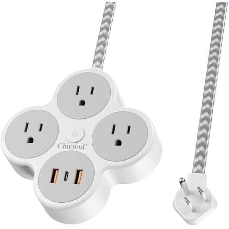 Chienod Six-in-One Wall-Mounted Outlet with USB Ports - 50% OFF