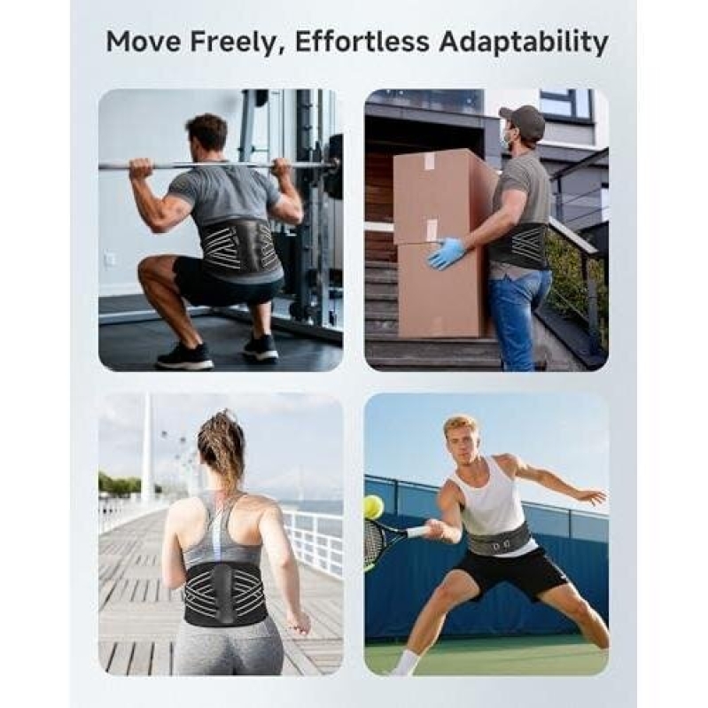 Wide Lumbar Panel Back Brace for Lower Back Pain - 48% OFF