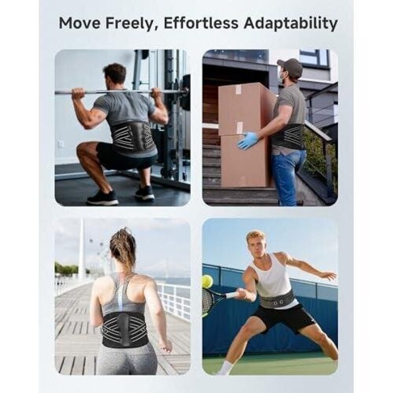 Wide Lumbar Panel Back Brace for Lower Back Pain - 48% OFF