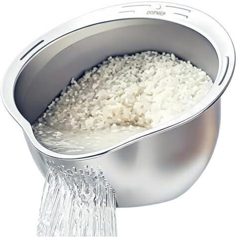 Stainless Steel Draining Rice Bowl with 40% Discount
