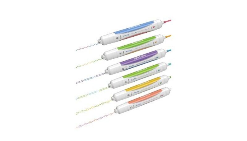 AEchy 6PCS Dual Color Highlighter Pens - Ideal for School, Office, and Art