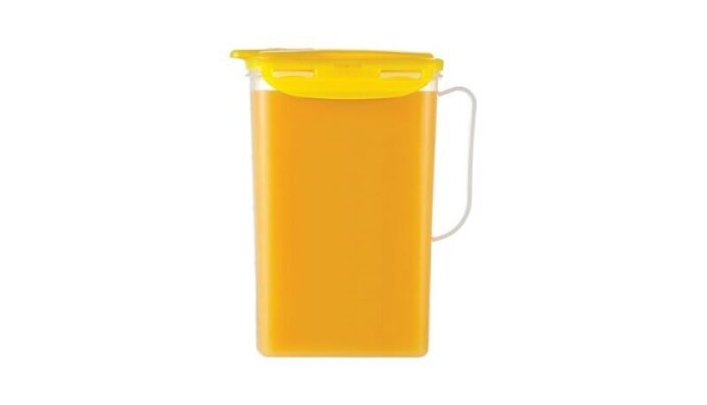 LocknLock Aqua Fridge Door Water Jug - BPA Free, Leakproof, Clear Plastic Pitcher