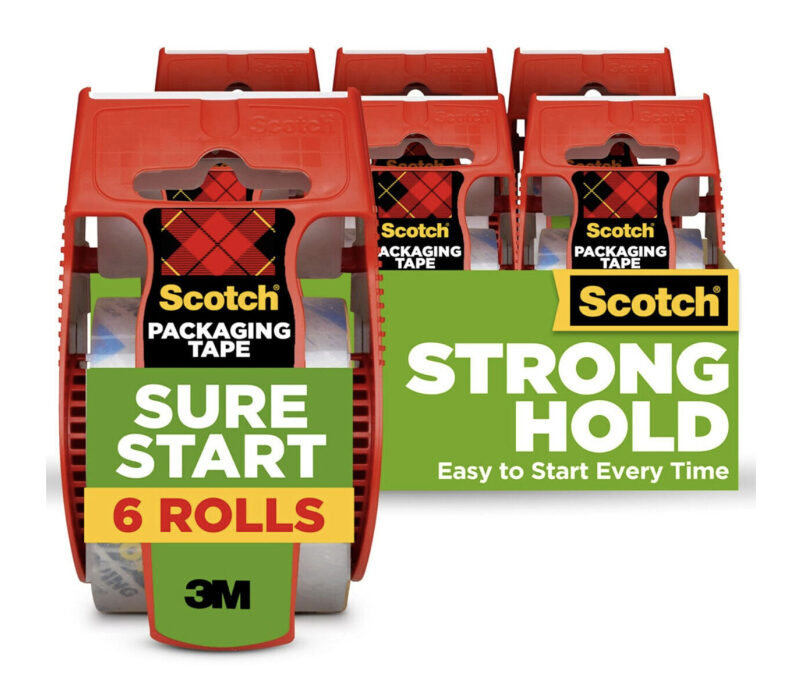 Scotch Transparent Packaging Tape - 6 Rolls, Prime Eligible
