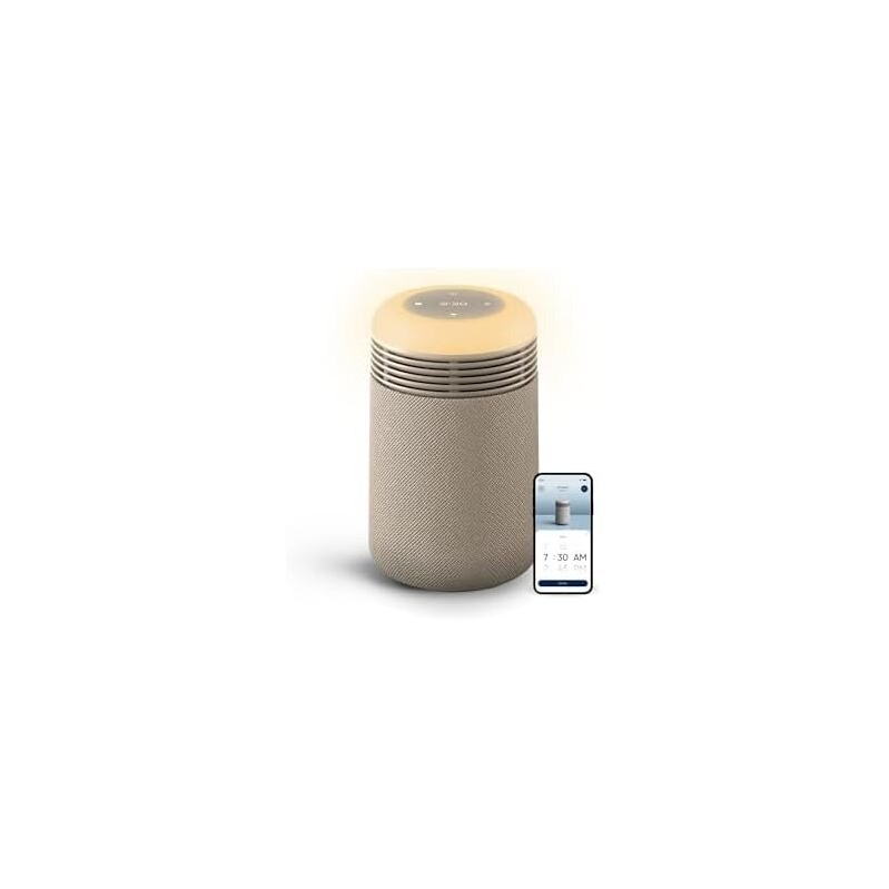BLUEAIR Mini Restful Air Purifier & Sunrise Alarm Clock - Ideal Bedroom Companion