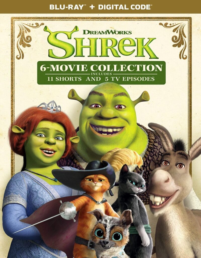 Shrek 6-Movie Collection Blu-ray + Digital: Complete Fairytale Adventure