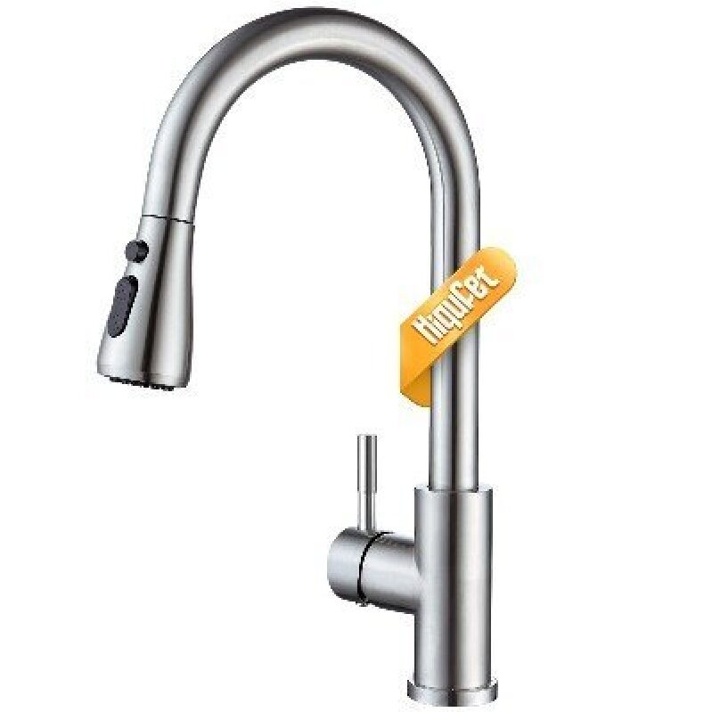 Premium Brushed Nickel Pull-Out Kitchen Faucet