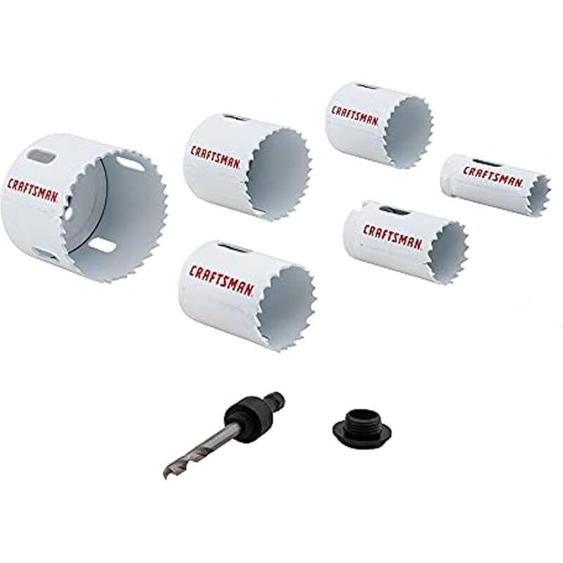 7-Piece Bi-Metal Hole Saw Kit by Craftsman - Ideal for DIY Projects