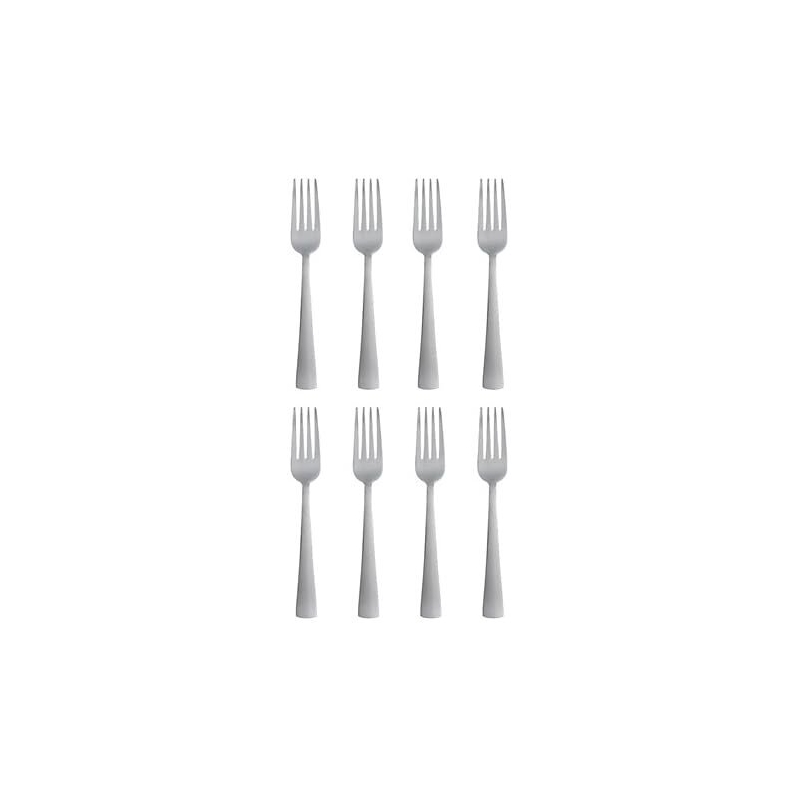 Oneida Zinc Everyday Flatware Dinner Forks Set - Modern & Durable