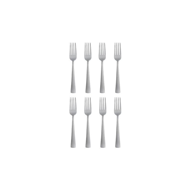 Oneida Zinc Everyday Flatware Dinner Forks Set - Modern & Durable