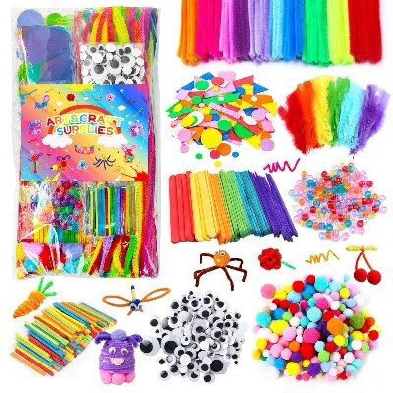 Creative DIY Craft Kit for Kids - 120+ Art Supplies