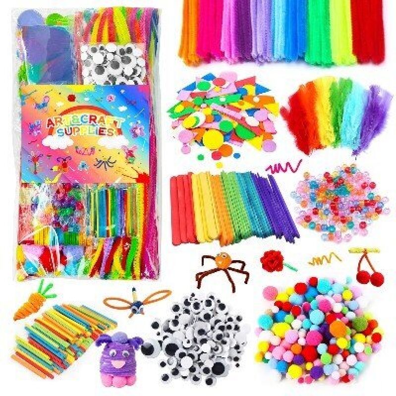 Creative DIY Craft Kit for Kids - 120+ Art Supplies