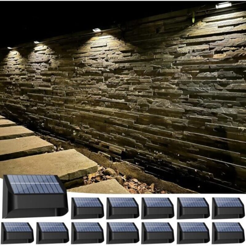Affordable Solar Fence Lights - Warm White & RGB Outdoor Lighting