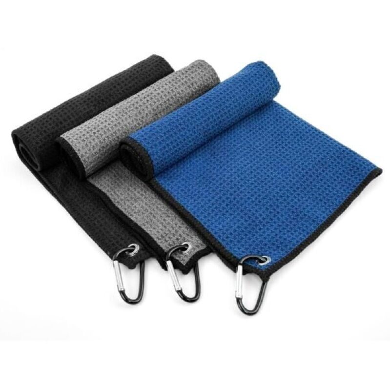 Yaozoon 3 Pack Golf Towels with Carabiner Clip - Premium Microfiber Cleaning