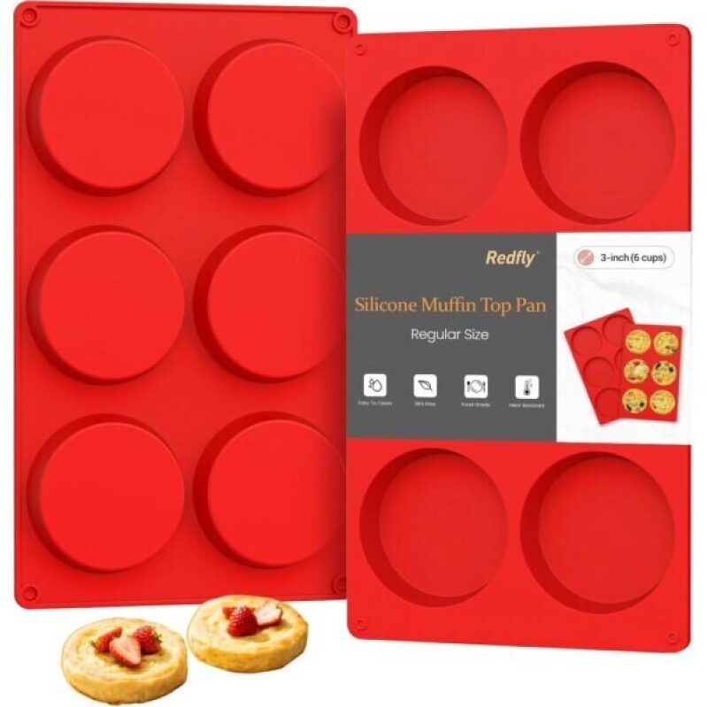 Silicone Egg Molds for Breakfast Sandwiches 2 Pcs