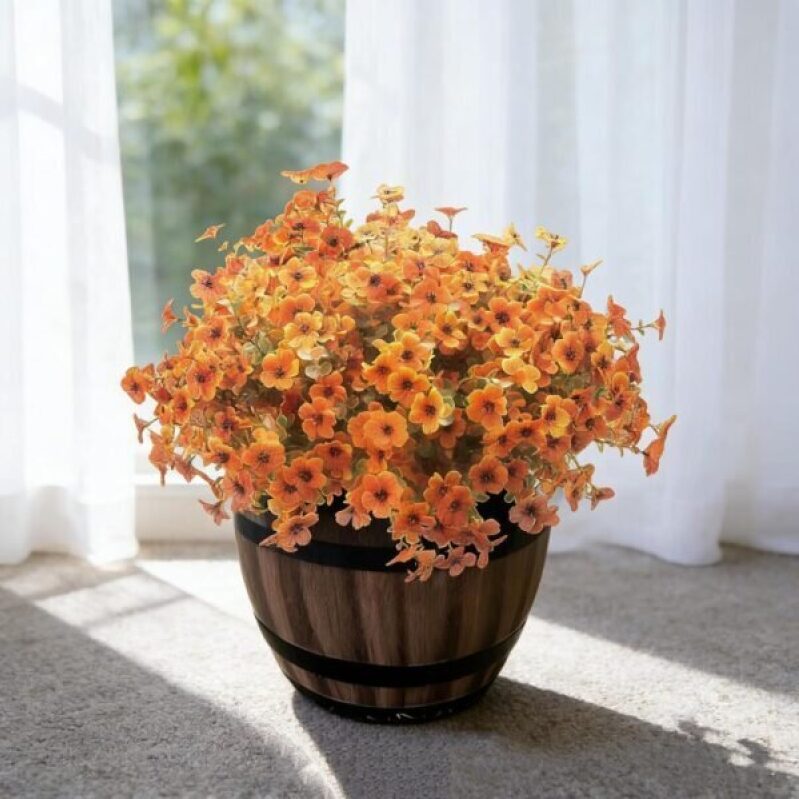 Artificial Fall Flowers for Outdoors - UV Resistant & Fade-Resistant Fake Flowers