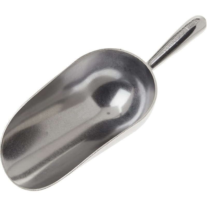 Winco Aluminum Utility Scoop 12oz Medium – Perfect for Dry Goods, Ice, or Candy