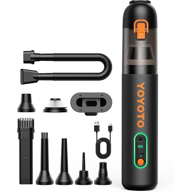 YOYOTO 4-in-1 Codless Handheld Vacuum & Blower - Ultimate Car Cleaning Solution