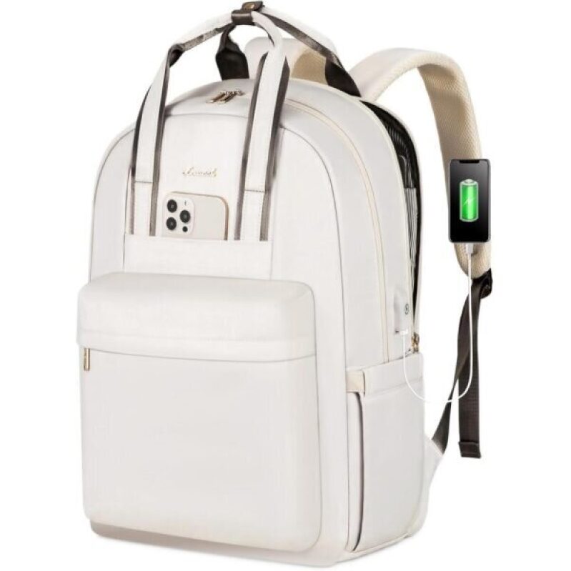 LOVEVOOK Laptop Backpack for Women, 17 Inch Travel Laptop Bag with USB Port, Waterproof Computer Backpack Purse