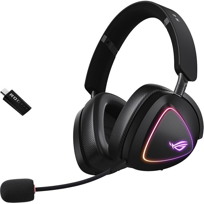 ASUS ROG Delta II Wireless Gaming Headset with Detachable Mic