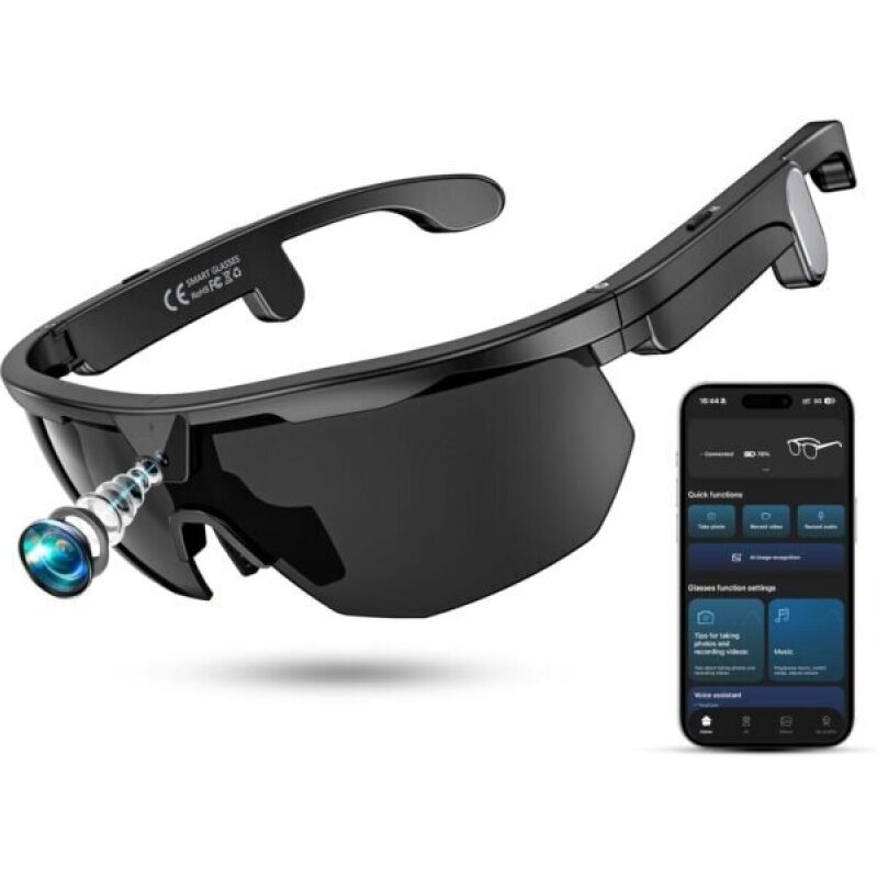 Mingtawn Smart Glasses with 4K HD Camera and 3D Stereo Speaker -40% Off