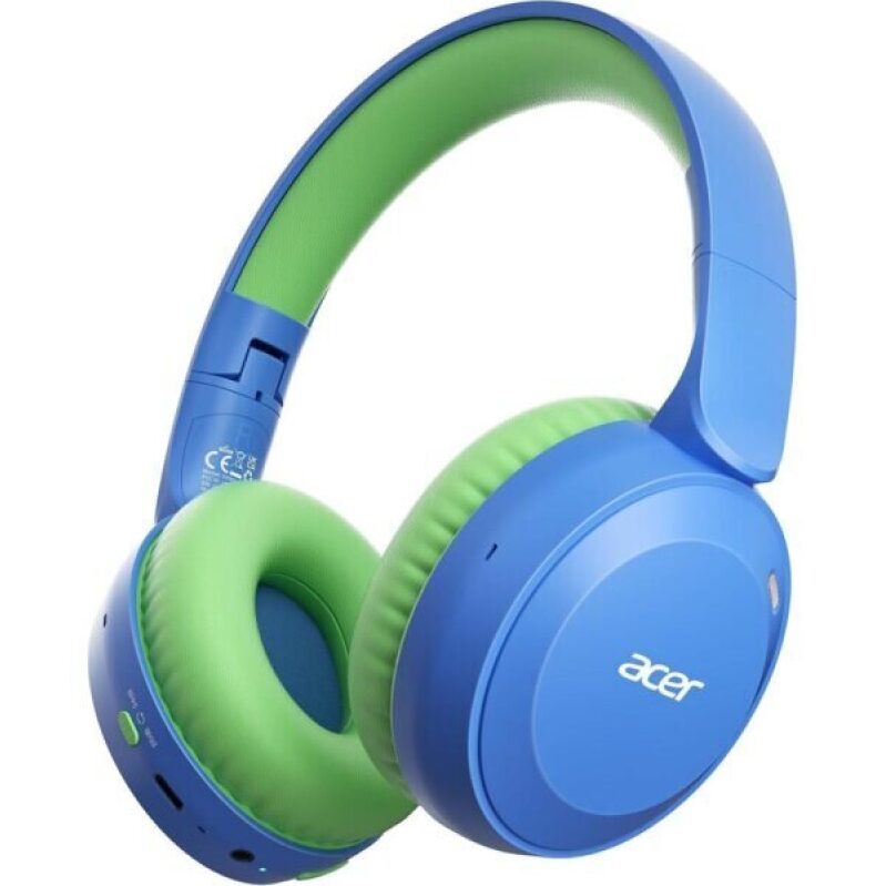 Acer Kids Bluetooth Headphones with Volume Limiter - Blue and Green