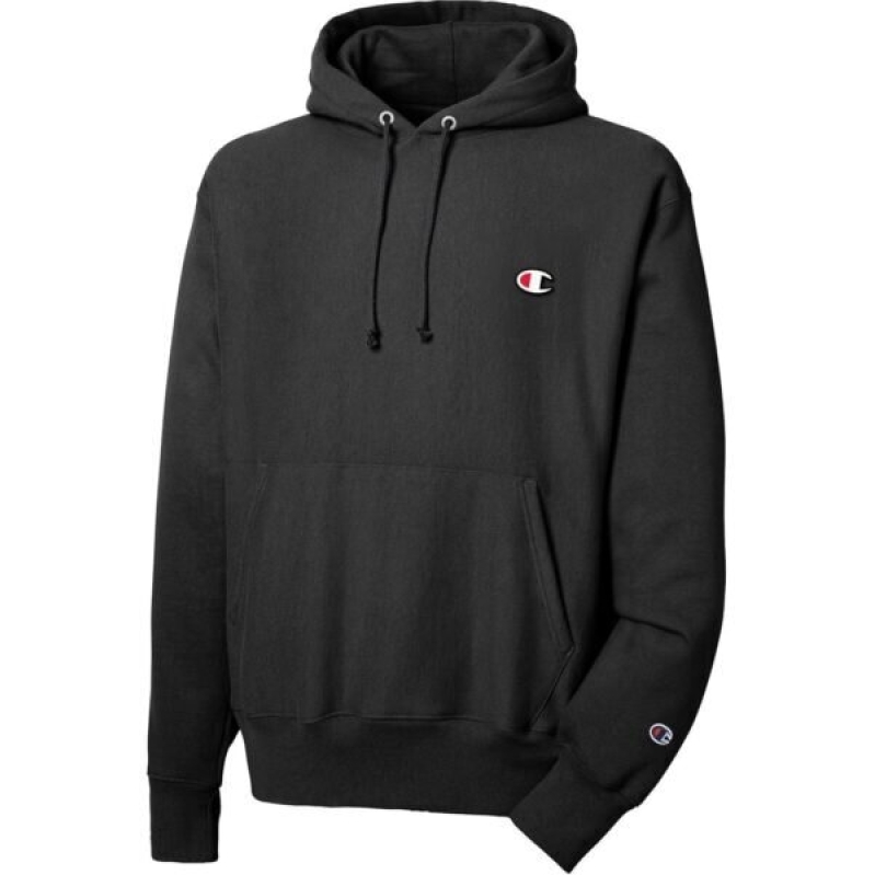 Champion Hoodie - Black Champion Logo Hoodie for Men