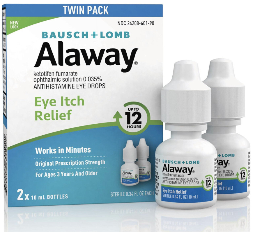 Alaway Antihistamine Eye Drops for Eye Itch Relief - 2 Bottles