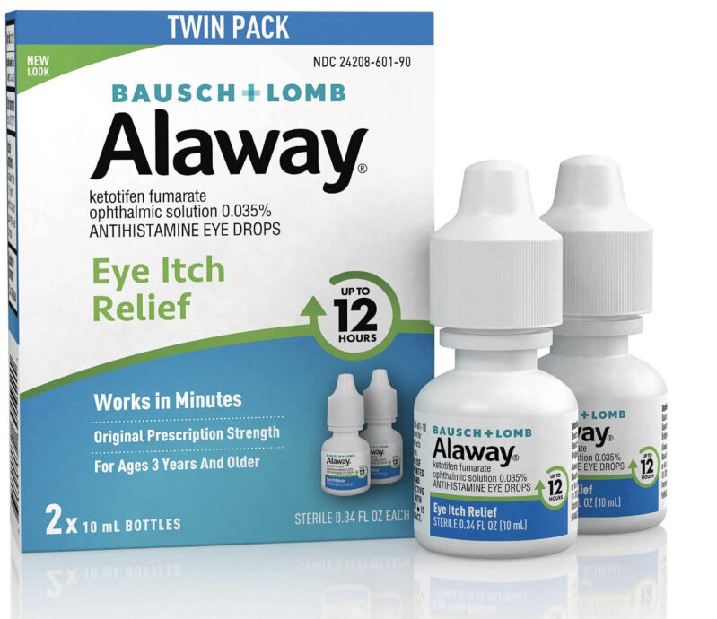 Alaway Antihistamine Eye Drops for Eye Itch Relief - 2 Bottles