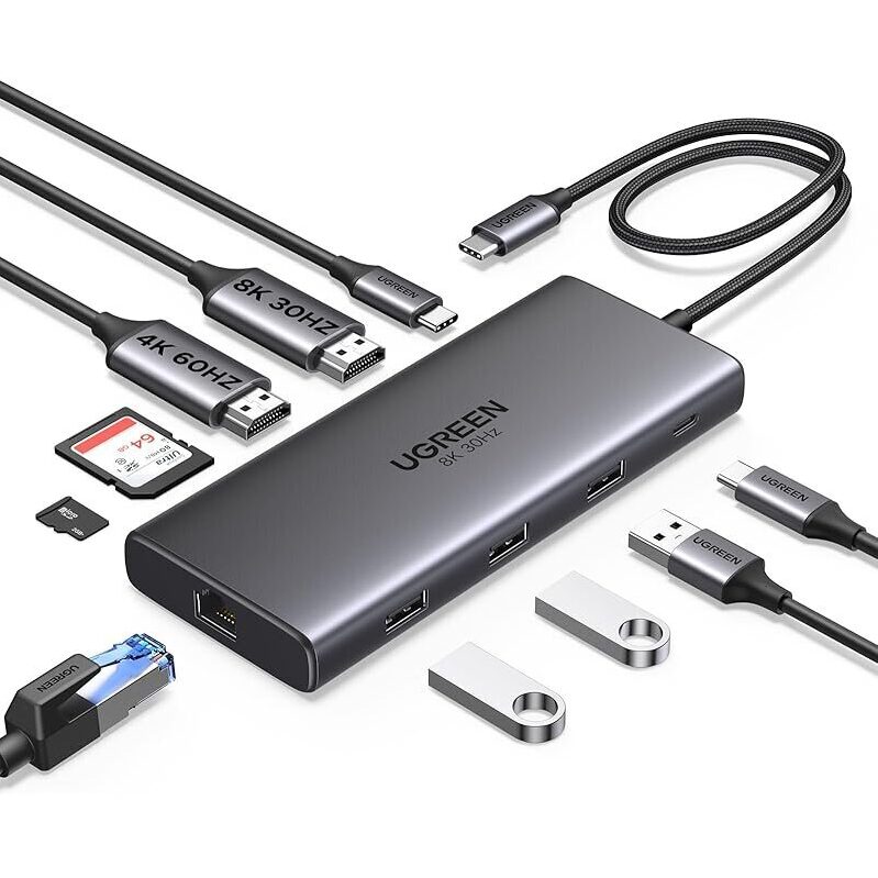 UGREEN 10 in 1 Revodok Pro 210 USB C Docking Station - Versatile and Efficient Connectivity