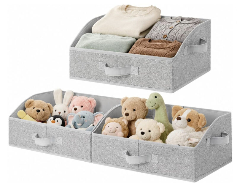 Foldable Storage Baskets - 3 Pack, Prime Free Shipping