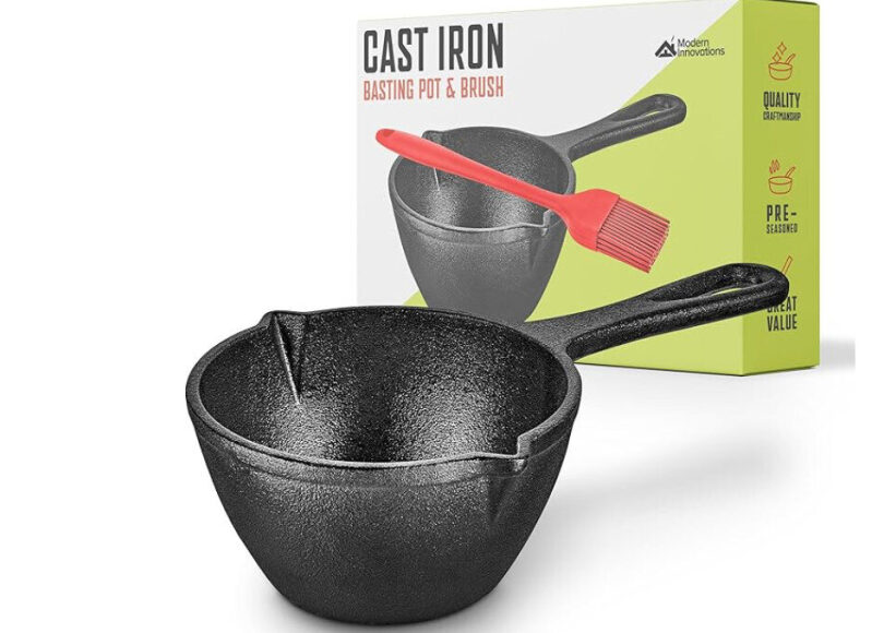 Affordable Cast Iron Mini Pot with Brush