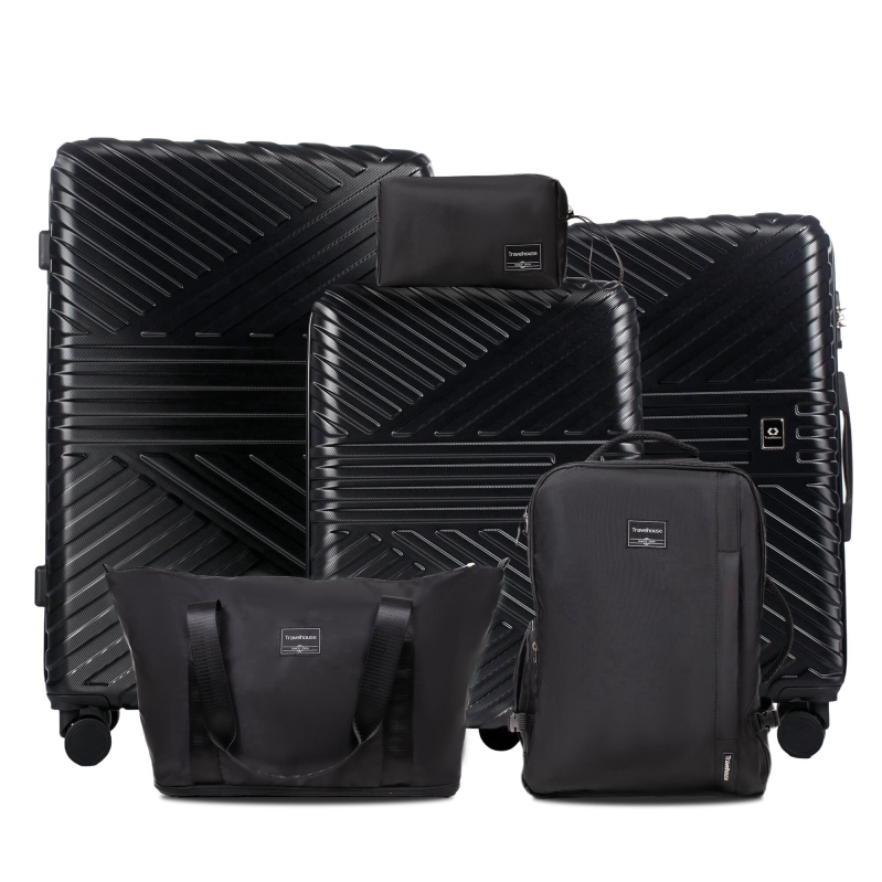 6-Piece Hardshell Luggage Set by Travelhouse - Durable, Versatile, and Stylish