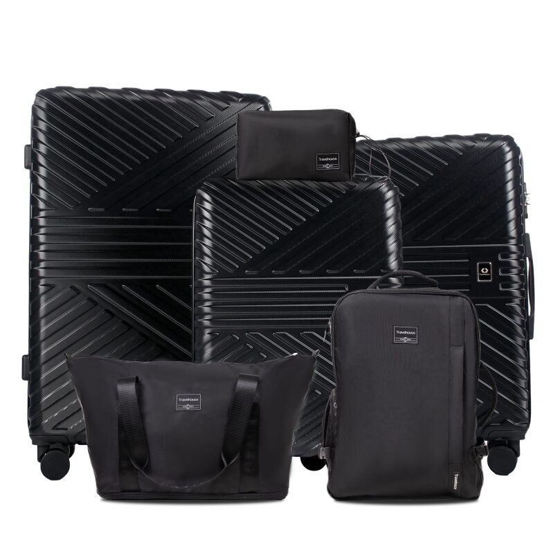 6-Piece Hardshell Luggage Set by Travelhouse - Durable, Versatile, and Stylish