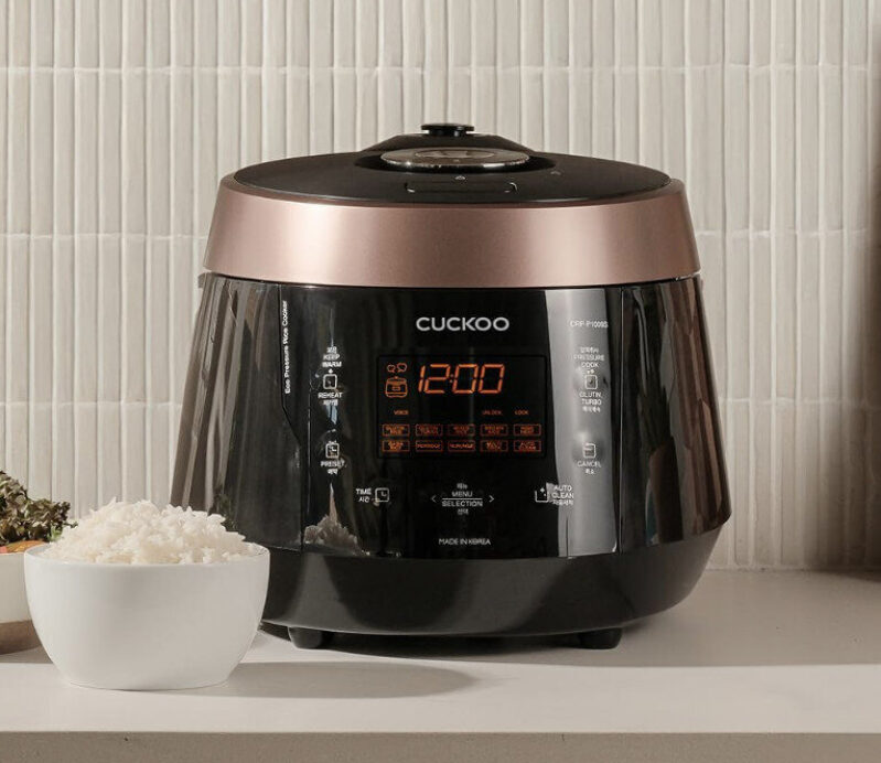 CUCKOO Voice Control Pressure Rice Cooker - 10 Cups, On Sale $209.99