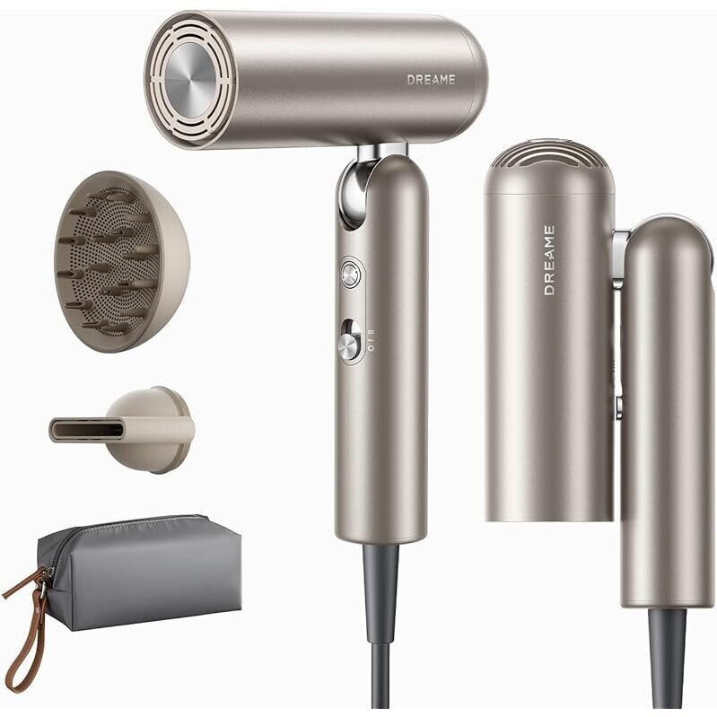 Dreame Pocket Pro 1300W Hair Dryer - Travel-Friendly, High-Speed Ionic Dryer
