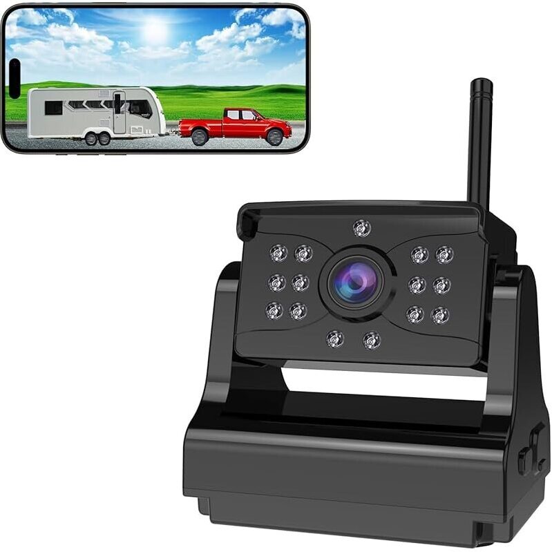 High-Resolution WiFi Backup Camera for Trailers