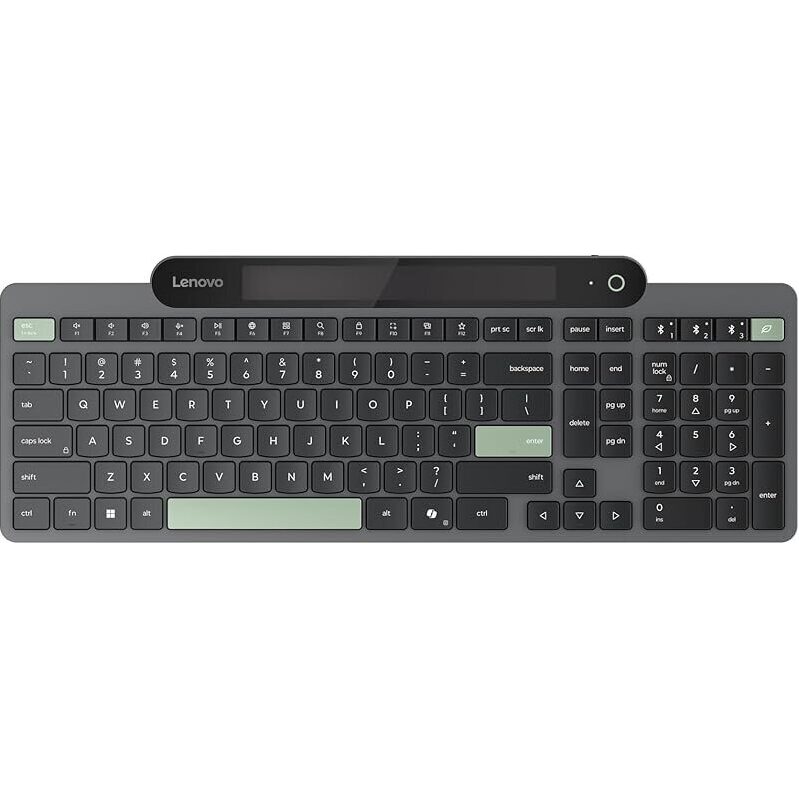 Innovative Lenovo Self-Charging Bluetooth Keyboard: 100% Battery-Free