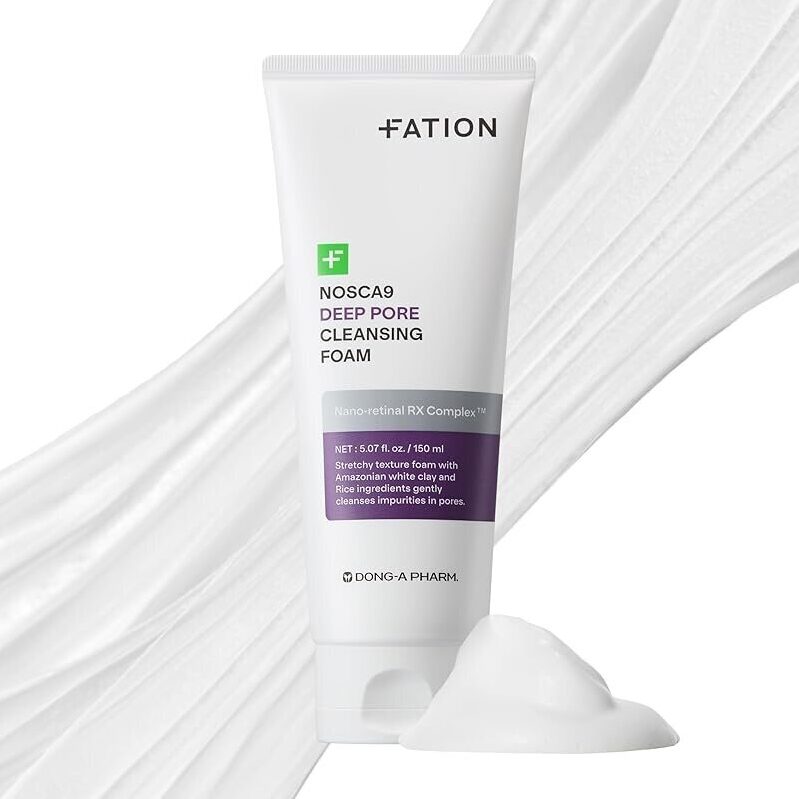 Fation Nosca9 Deep Pore Cleansing Foam for Sensitive Skin 5.07oz