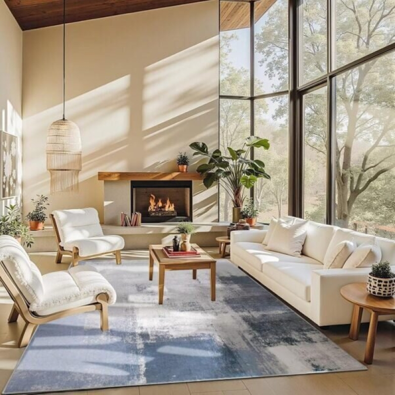 5×7 Area Rugs for Living Room - Ultra Soft Faux Wool Rugs