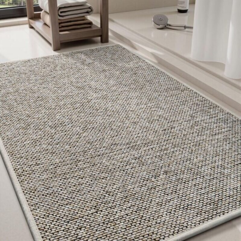 Braided Bath Mats - 50% Off! No-Slip Rubber Backed Bath Rugs, Quick Dry