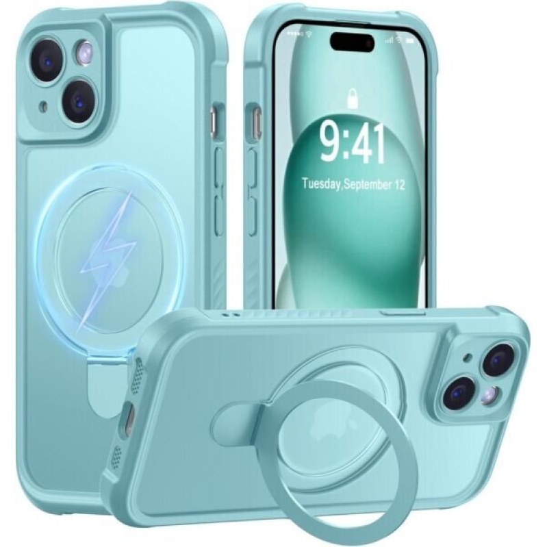 MOCCA Design iPhone 15 Case - Military Drop Shockproof Translucent Matte Cover