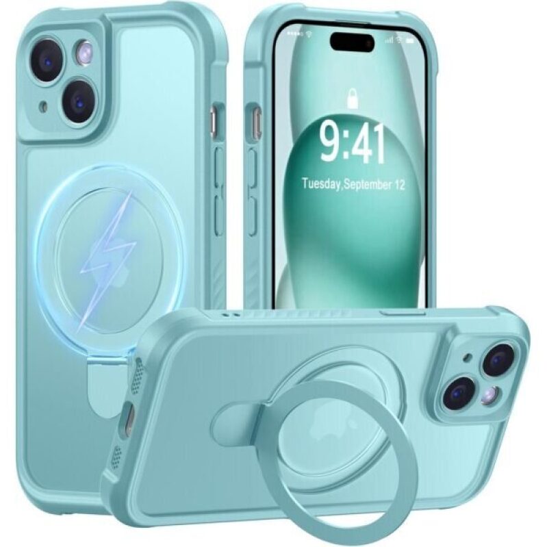MOCCA Design iPhone 15 Case - Military Drop Shockproof Translucent Matte Cover